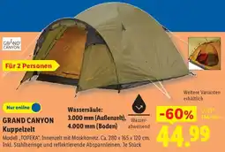 Lidl GRAND CANYON Kuppelzelt Angebot