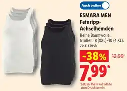 Lidl ESMARA MEN Feinripp Achselhemden Angebot