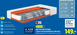 Lidl HN8 SCHLAFSYSTEME 7-Zonen-Taschenfederkern-Matratze Angebot