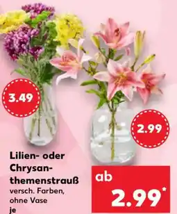 Kaufland Lilien- oder Chrysanthemenstrauß Angebot