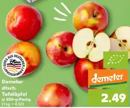 Kaufland Demeter dtsch. Tafeläpfel Angebot