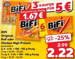 Kaufland BIFI Original, Roll oder Chicken High Protein Angebot