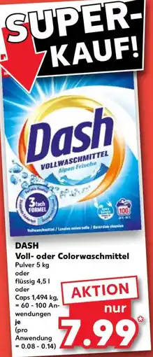 Kaufland DASH Voll- oder Colorwaschmittel Angebot