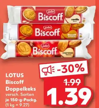 Kaufland LOTUS Biscoff Doppelkeks Angebot