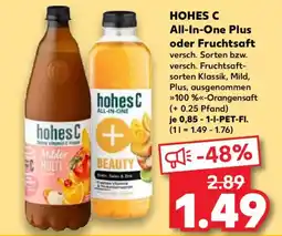 Kaufland HOHES C All-In-One Plus oder Fruchtsaft Angebot