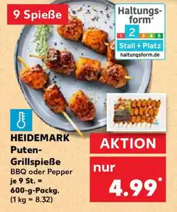 Kaufland HEIDEMARK Puten Grillspieße Angebot