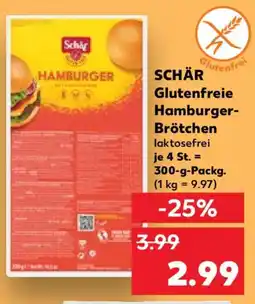 Kaufland SCHÄR Glutenfreie Hamburger Brötchen Angebot