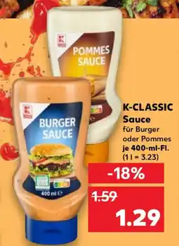 Kaufland K-CLASSIC Sauce Angebot