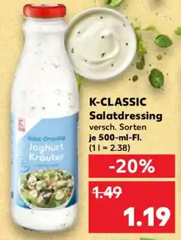 Kaufland K-CLASSIC Salatdressing Angebot