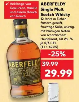 Kaufland ABERFELDY Single Malt Scotch Whisky Angebot