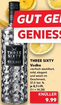 Kaufland Three sixty vodka Angebot