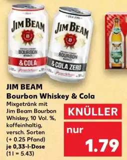Kaufland Jim Beam Bourbon Whiskey & Cola Angebot
