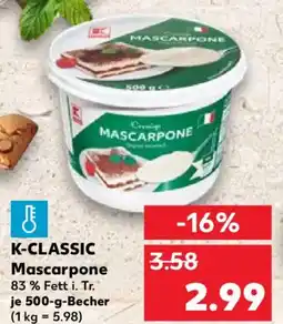 Kaufland K-classic mascarpone Angebot