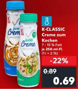 Kaufland K-CLASSIC Creme zum Kochen Angebot