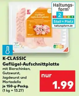 Kaufland K-CLASSIC Geflügel-Aufschnittplatte Angebot