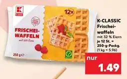 Kaufland K-CLASSIC Frischeiwaffeln Angebot