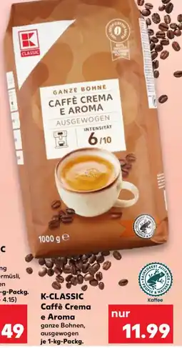 Kaufland K-CLASSIC Caffè Crema e Aroma Angebot