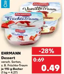 Kaufland Ehrmann Dessert Angebot