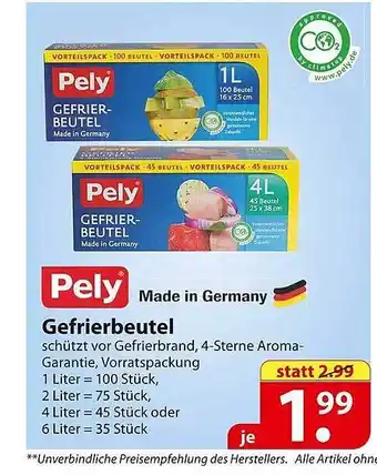 Famila Nord Ost Pely Gefrierbeutel Angebot