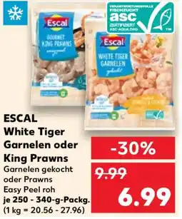 Kaufland Escal White Tiger Garnelen oder King Prawns Angebot