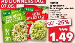 Kaufland Knorr Spaghetteria, Activ Veggie oder Asia Angebot