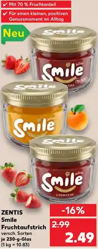 Kaufland ZENTIS Smile Fruchtaufstrich Angebot