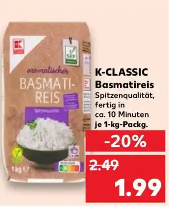 Kaufland K-CLASSIC Basmatireis Angebot