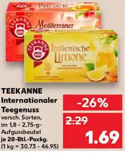 Kaufland TEEKANNE Internationaler Teegenuss Angebot