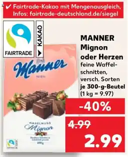 Kaufland MANNER Mignon oder Herzen Angebot