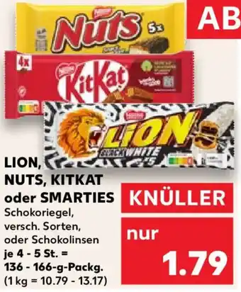 Kaufland Lion, nuts, kitkat oder smarties Angebot