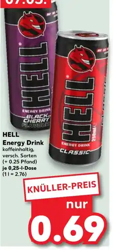 Kaufland Hell energy drink Angebot