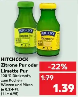 Kaufland HITCHCOCK Zitrone Pur oder Limette Pur Angebot