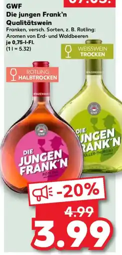 Kaufland GWF Die jungen Frank'n Qualitätswein Angebot