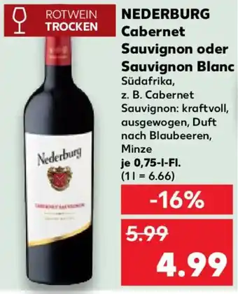 Kaufland Nederburg Cabernet Sauvignon oder Sauvignon Blanc Angebot