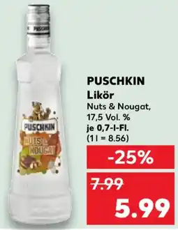 Kaufland PUSCHKIN Likör Angebot