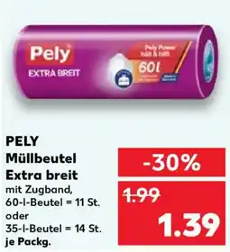 Kaufland PELY Müllbeutel Extra breit Angebot