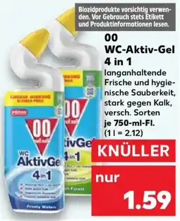 Kaufland 00 WC-Aktiv-Gel 4 in 1 Angebot