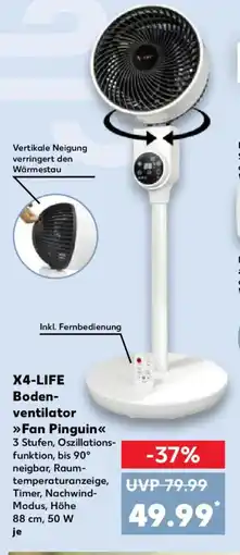 Kaufland X4-LIFE Bodenventilator >>Fan Pinguin<< Angebot