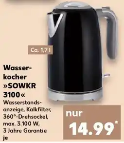 Kaufland Wasserkocher >>SOWKR 3100<< Angebot