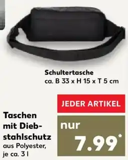 Kaufland Taschen mit Diebstahlschutz Angebot