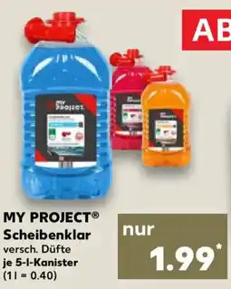 Kaufland MY PROJECT Scheibenklar Angebot