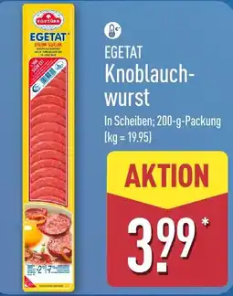 Aldi Nord EGETAT Knoblauchwurst Angebot