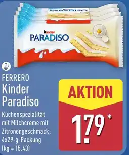 Aldi Nord FERRERO Kinder Paradiso Angebot