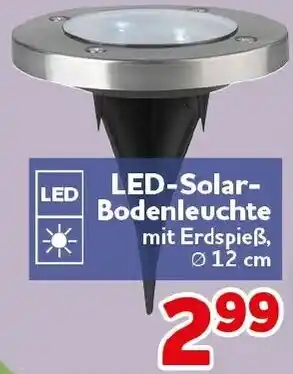 CENTERSHOP LED-Solar Bodenleuchte Angebot