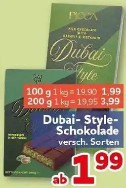 CENTERSHOP Dubai-Style Schokolade Angebot