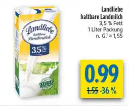diska Landliebe haltbare Landmilch Angebot