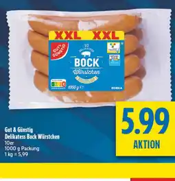 diska Gut & Günstig Delikatess Bock Würstchen Angebot