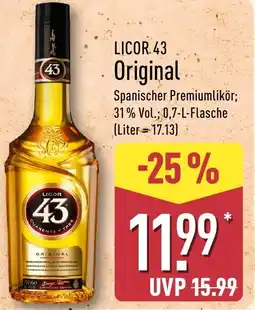 Aldi Nord LICOR 43 Original Angebot