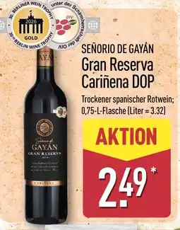 Aldi Nord SEÑORIO DE GAYÁN Gran Reserva Cariñena DOP Angebot