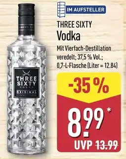 Aldi Nord Three sixty vodka Angebot